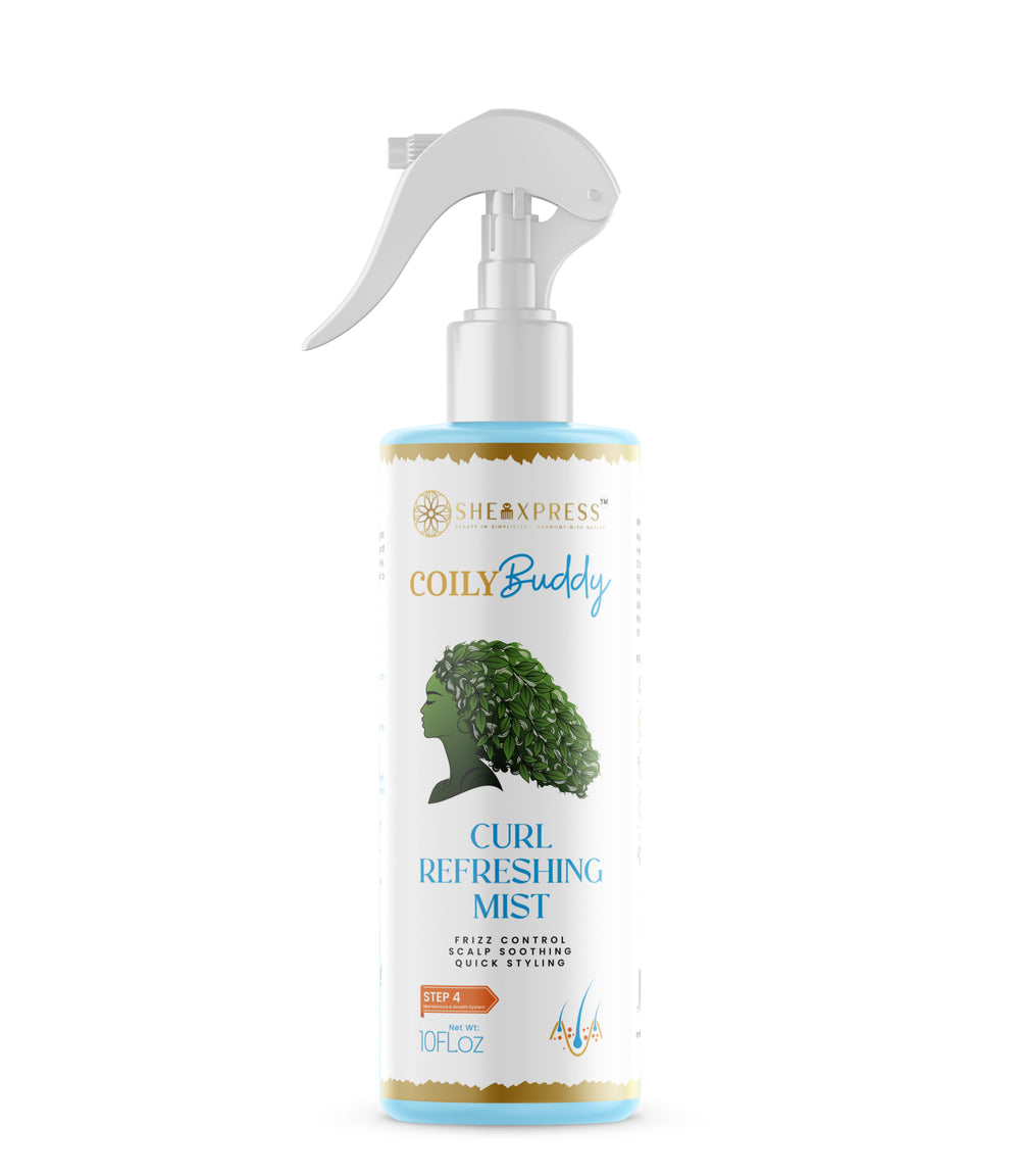 5 - step CoilyBuddy Max Growth Hair System set