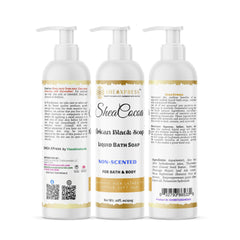 Shea Cocoa Unscented African Black Liquid Soap