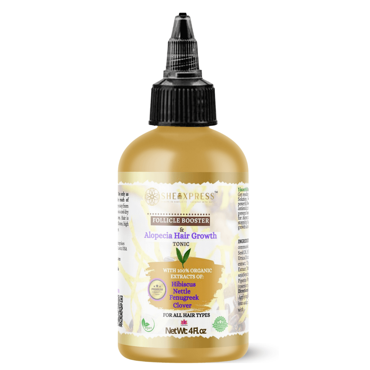 SheaXpress CrownCare Botanical Scalp Serum dropper bottle