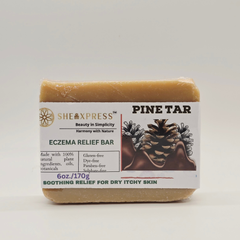 SheaXpress pine tar soap bar with moisturizing botanical oils