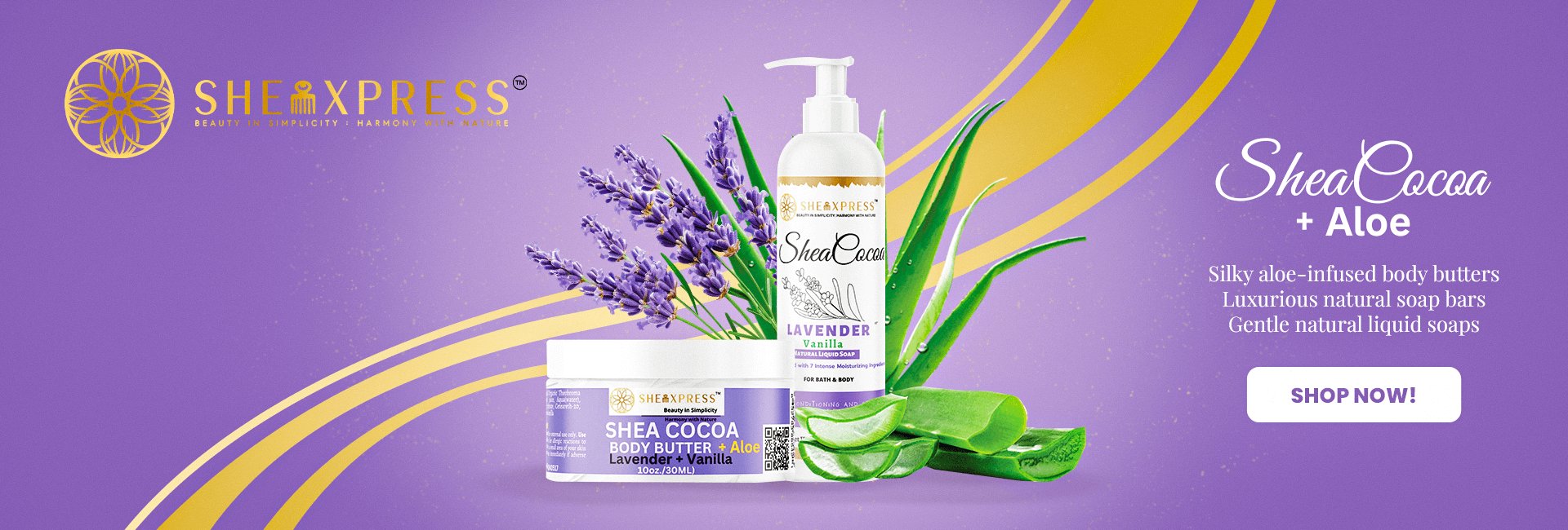 Shea-Cocoa Collection by SheaXpress – Aloe + Cocoa Body Care