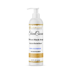 Shea Cocoa Unscented  African Black Liquid Soap