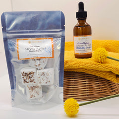 Aromatherapy  Stress Relief Shower Steamer Diffuser Drop Set