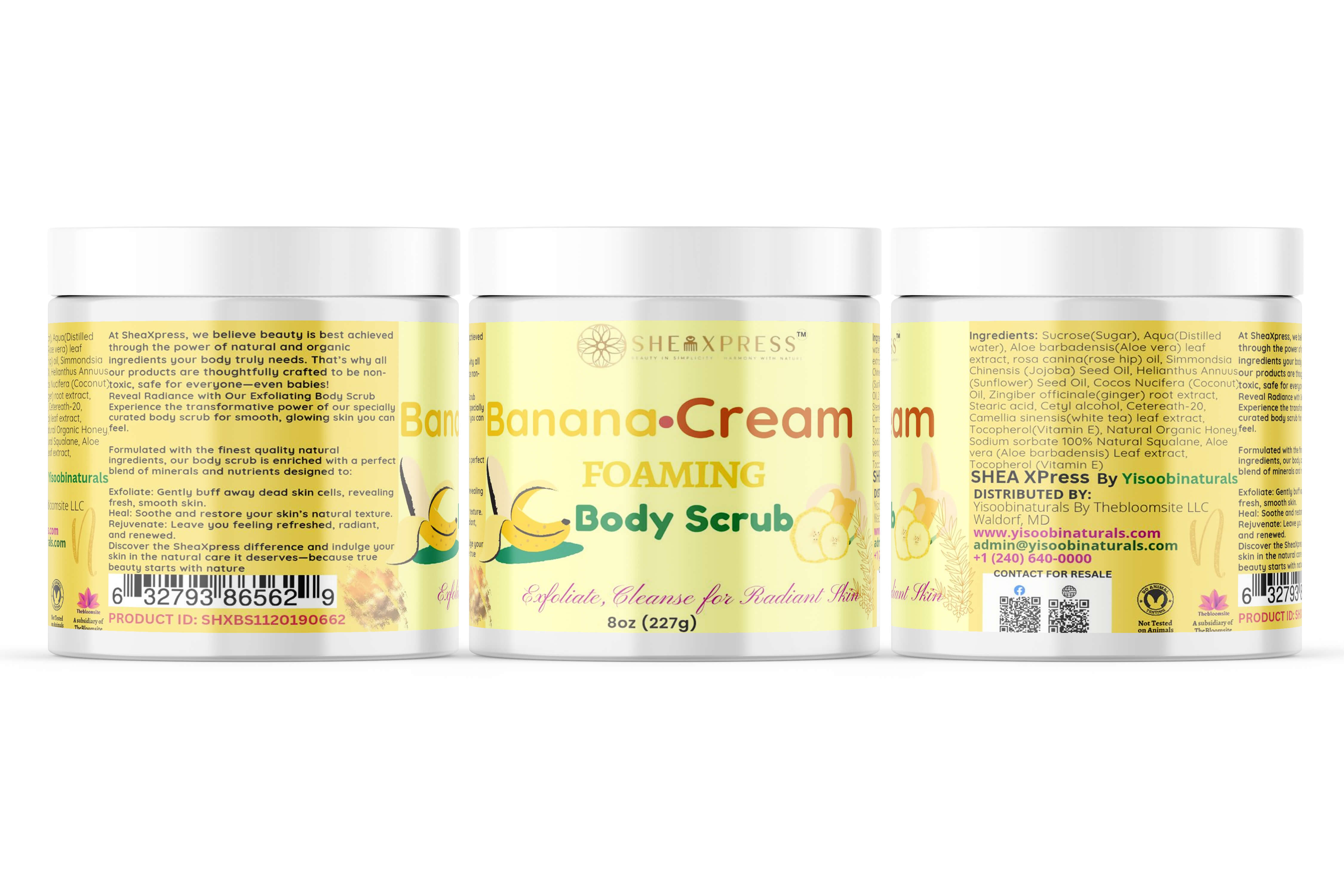 Banana Cream Foaming Body Scrub