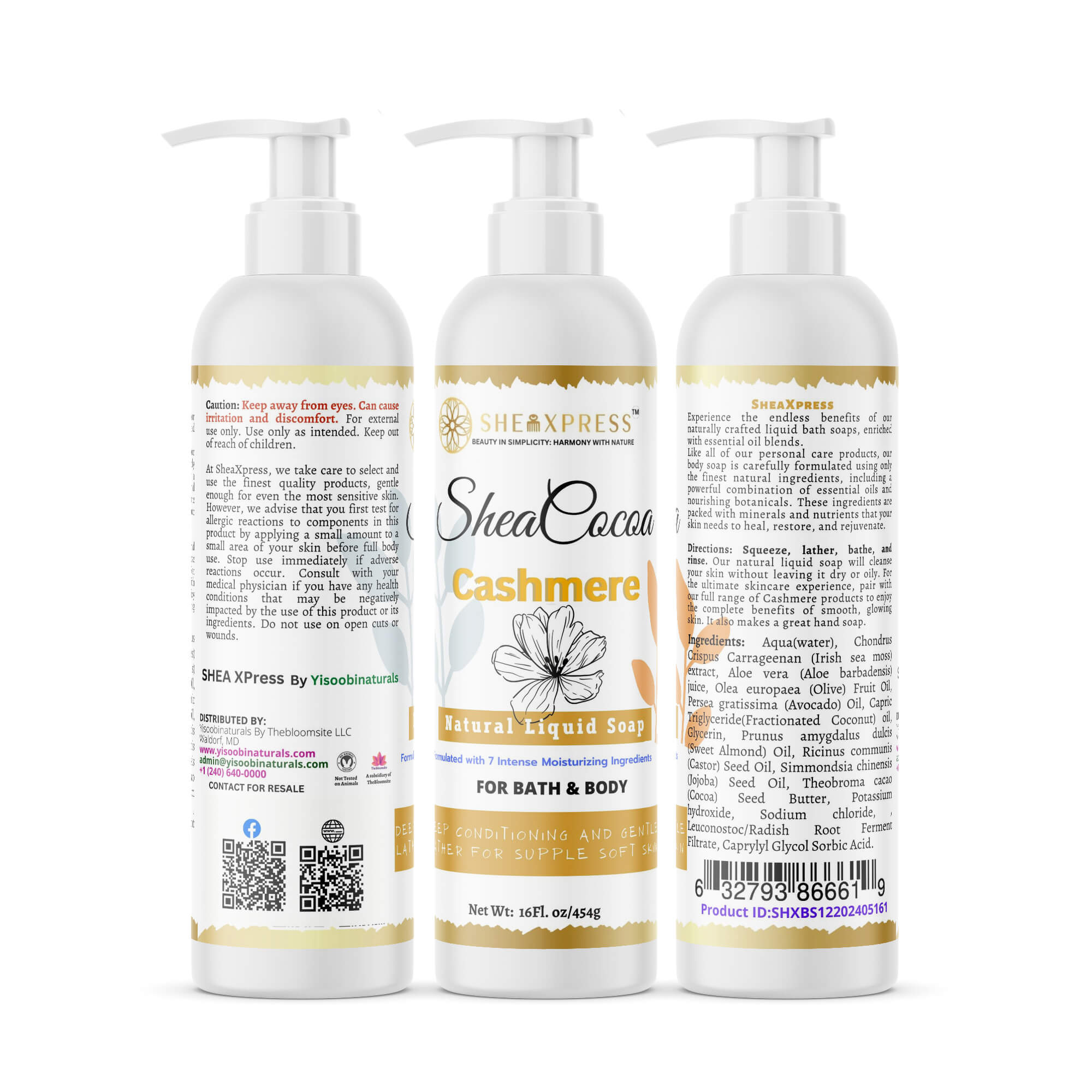 Shea Cocoa Cashmere Liquid Soap
