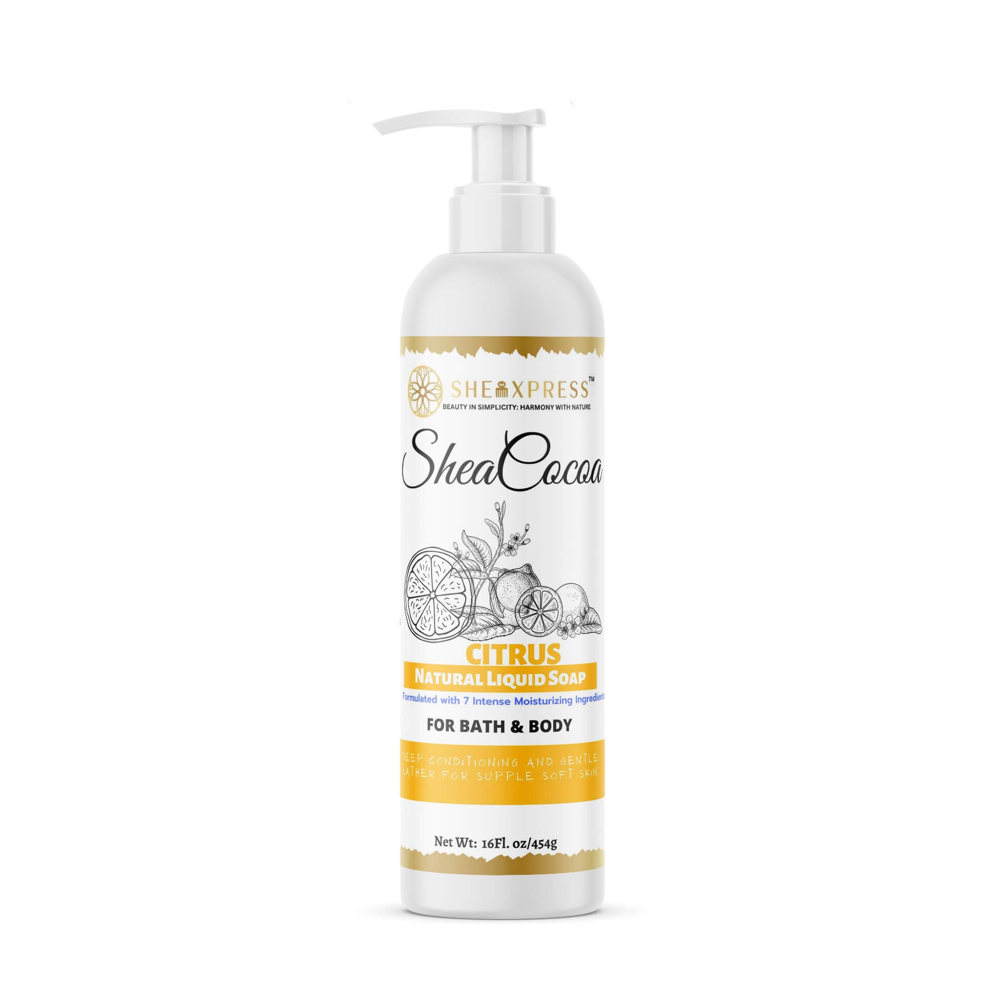 Shea Cocoa Citrus Liquid Soap