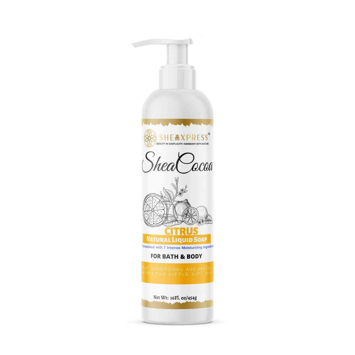 Shea Cocoa Citrus Liquid Soap