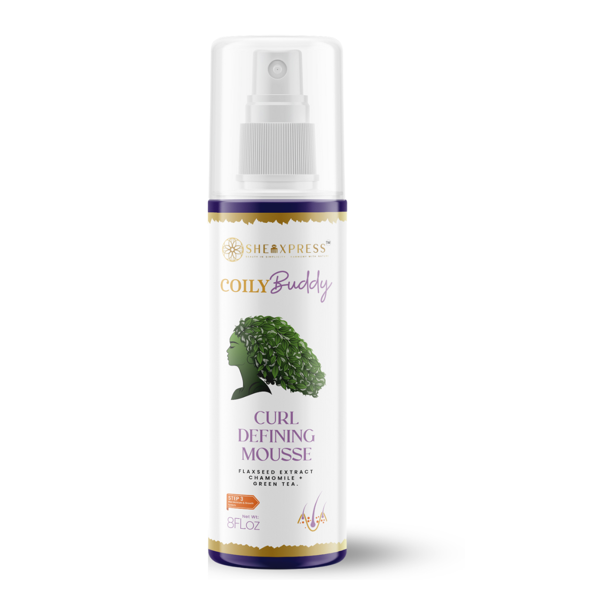 5 - step CoilyBuddy Max Growth Hair System set