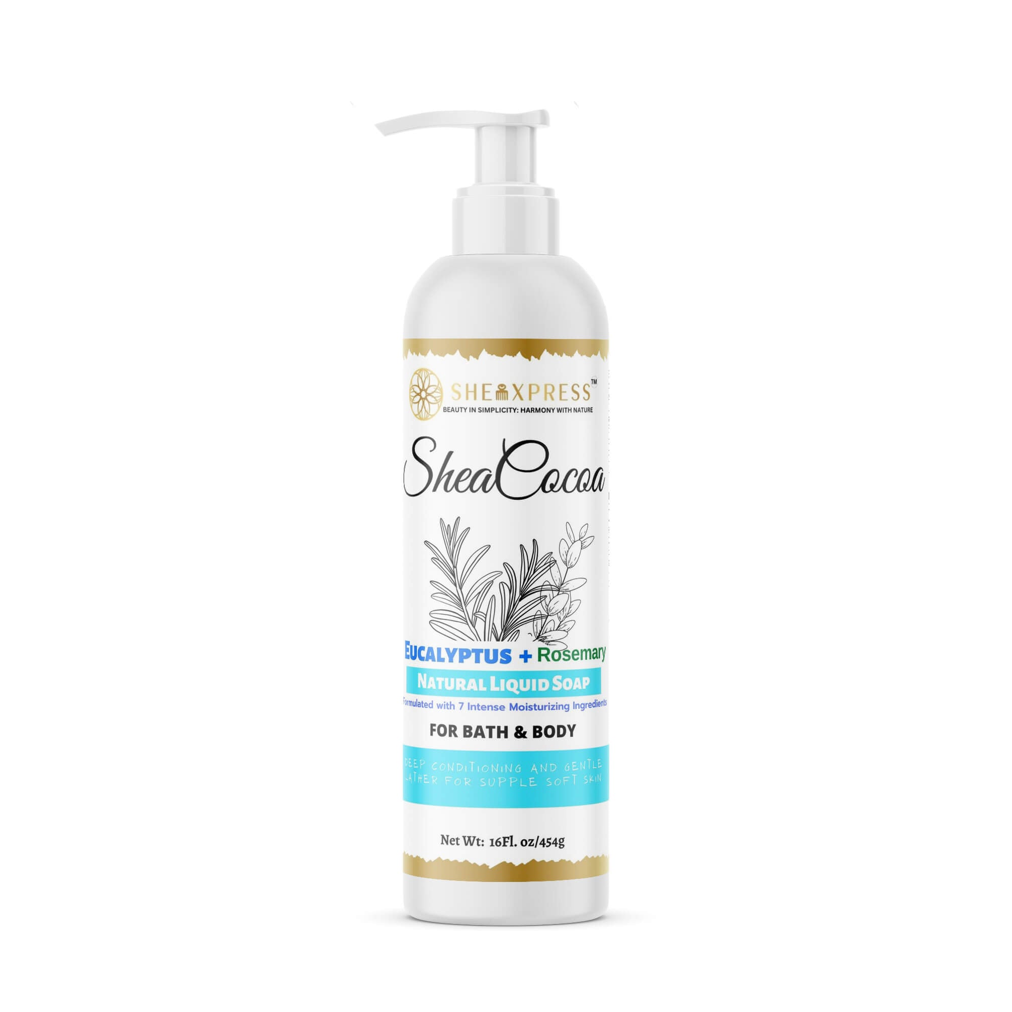 Shea Cocoa Eucalyptus Liquid Soap
