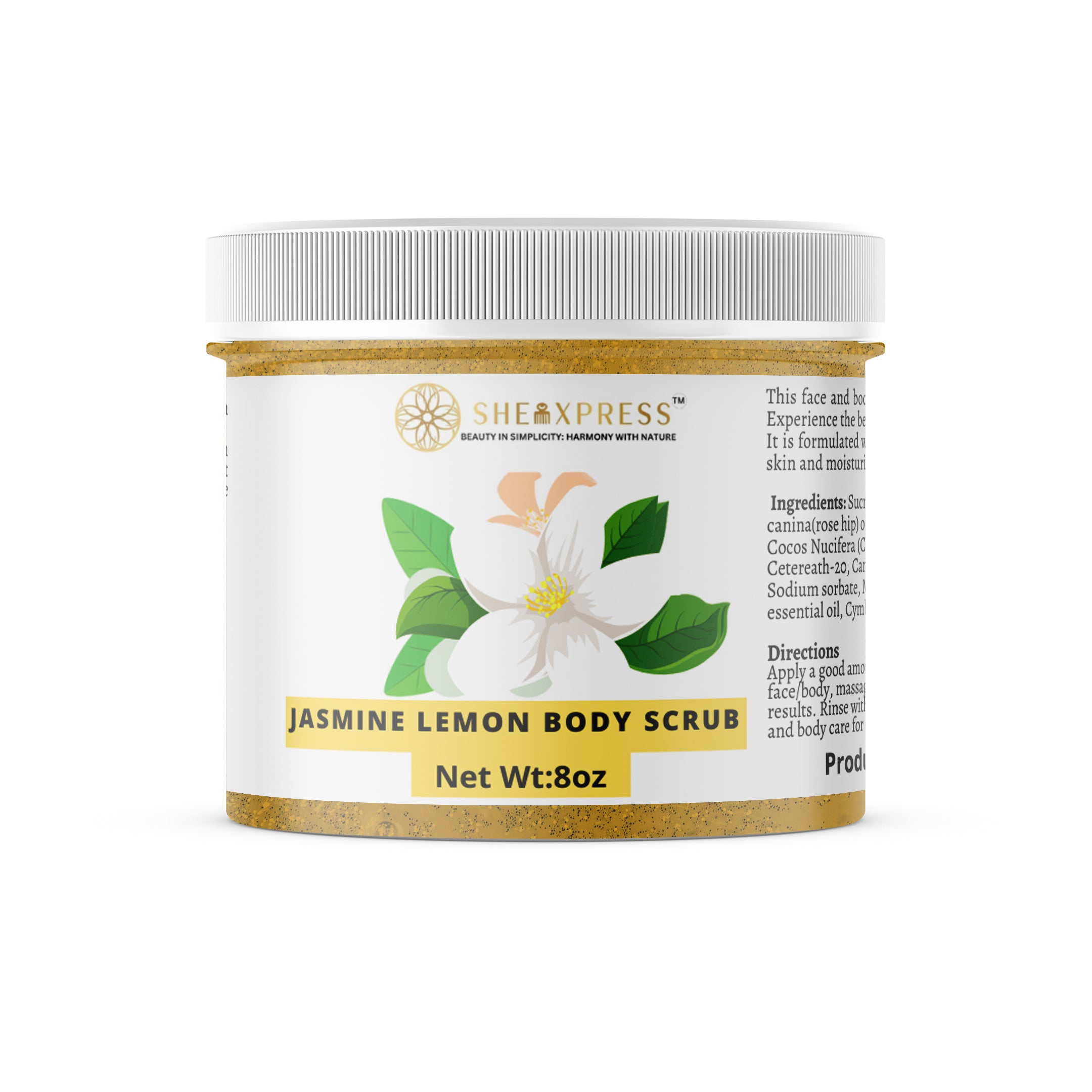 Jasmine Lemon Face and body scrub