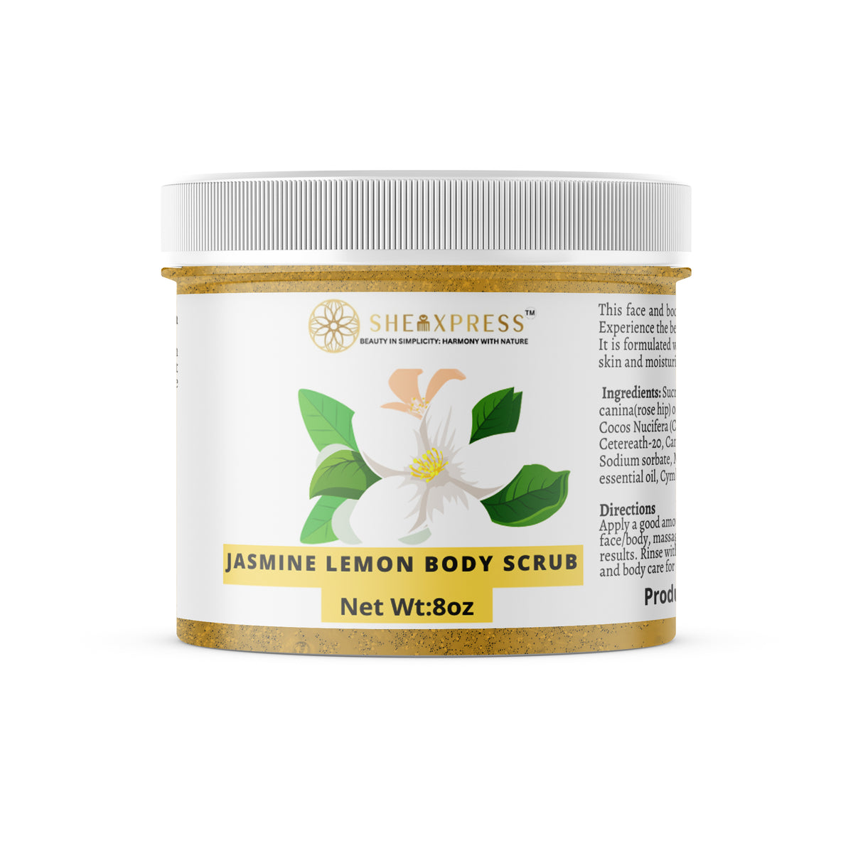 Jasmine Lemon Face and body scrub