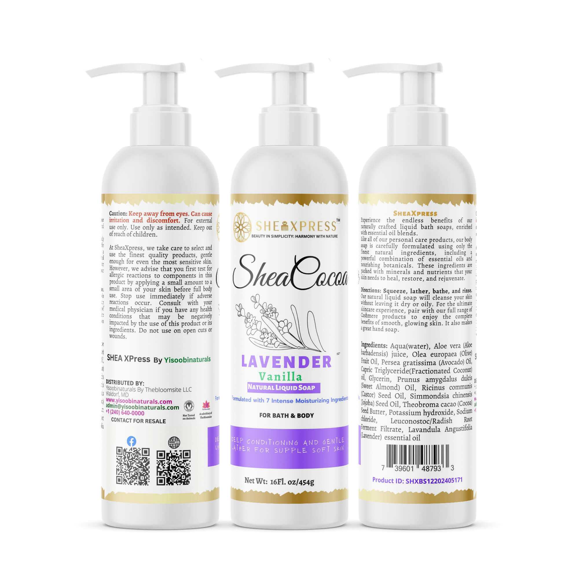 Shea Cocoa Lavender Liquid Soap