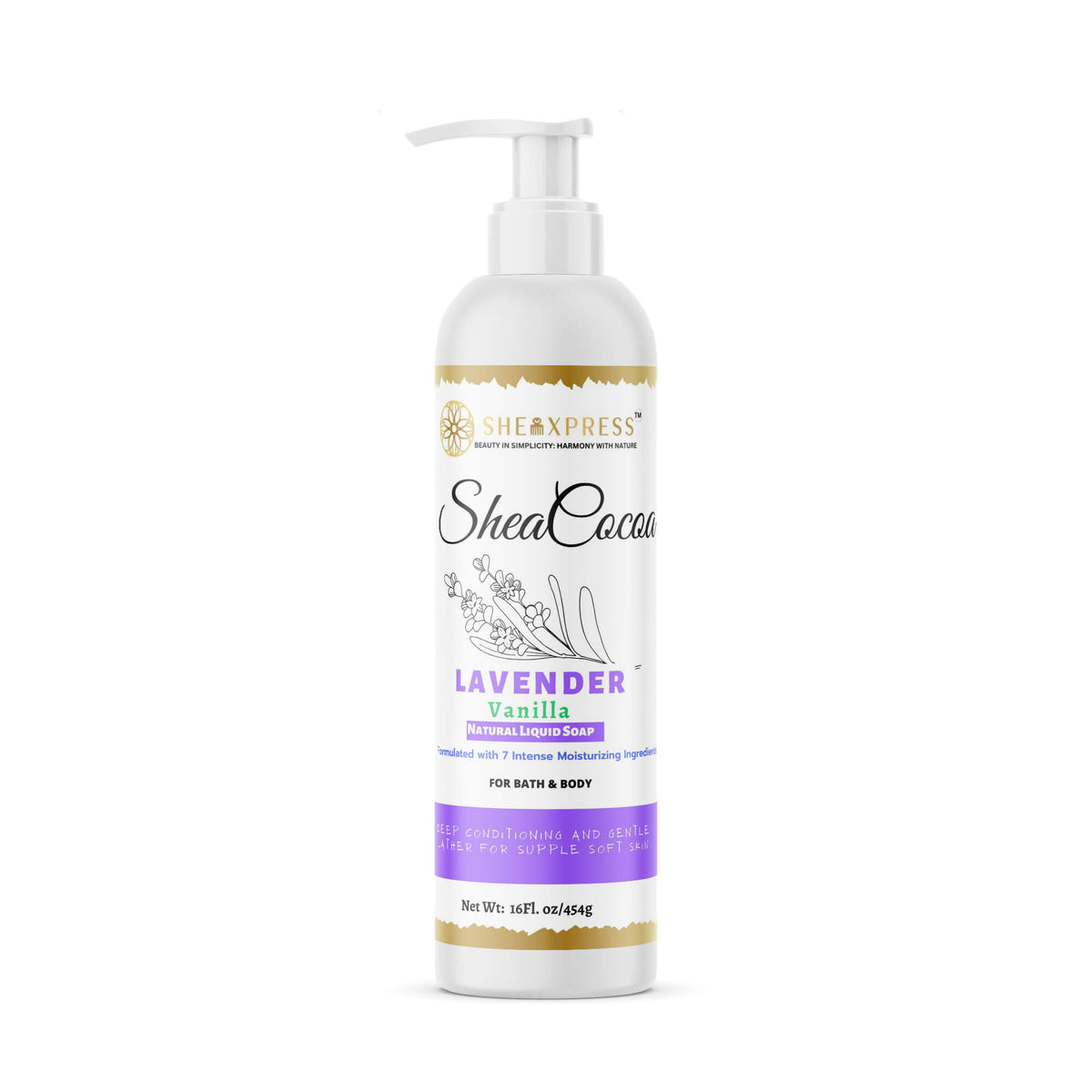 Shea Cocoa Lavender Liquid Soap