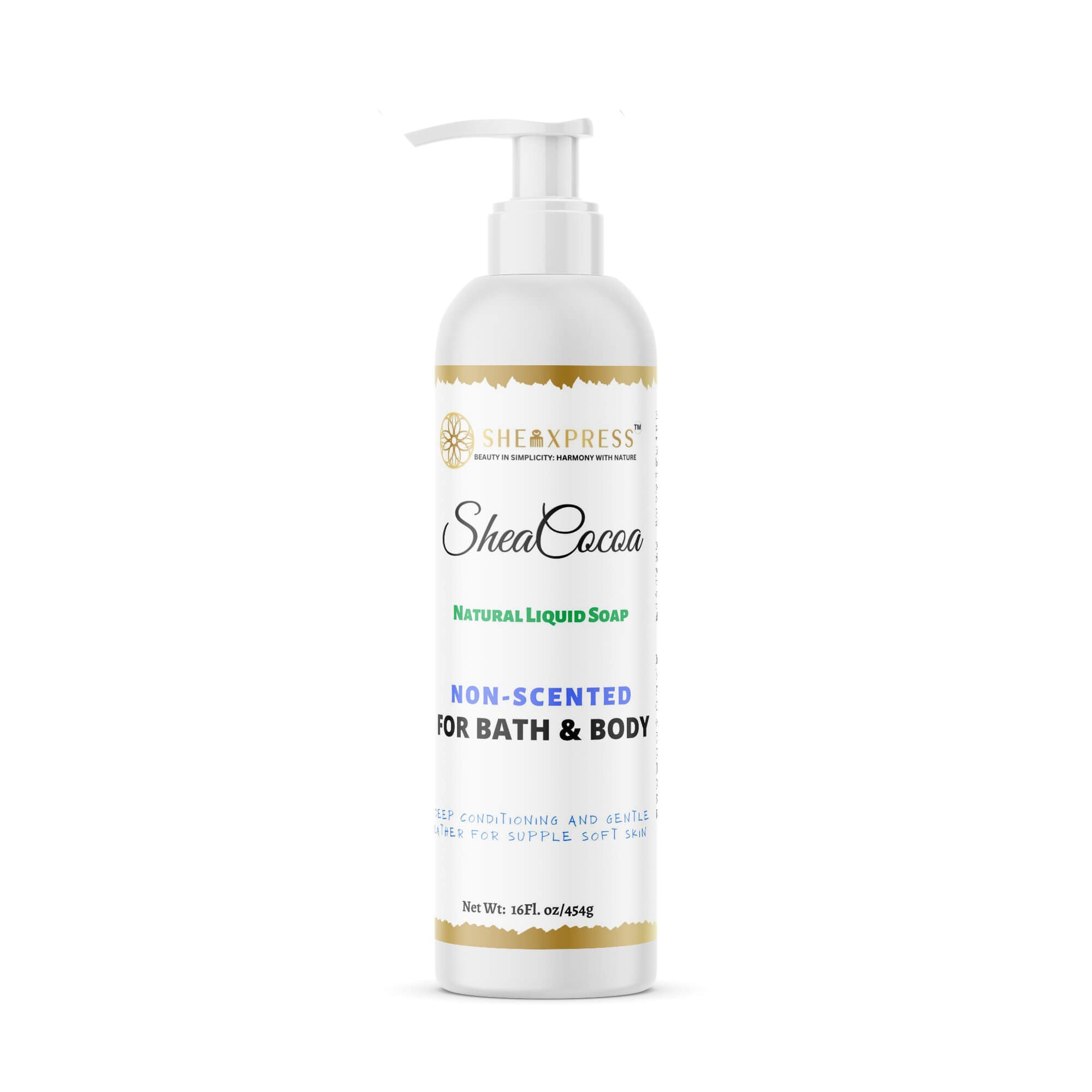 Shea Cocoa Unscented Liquid Soap