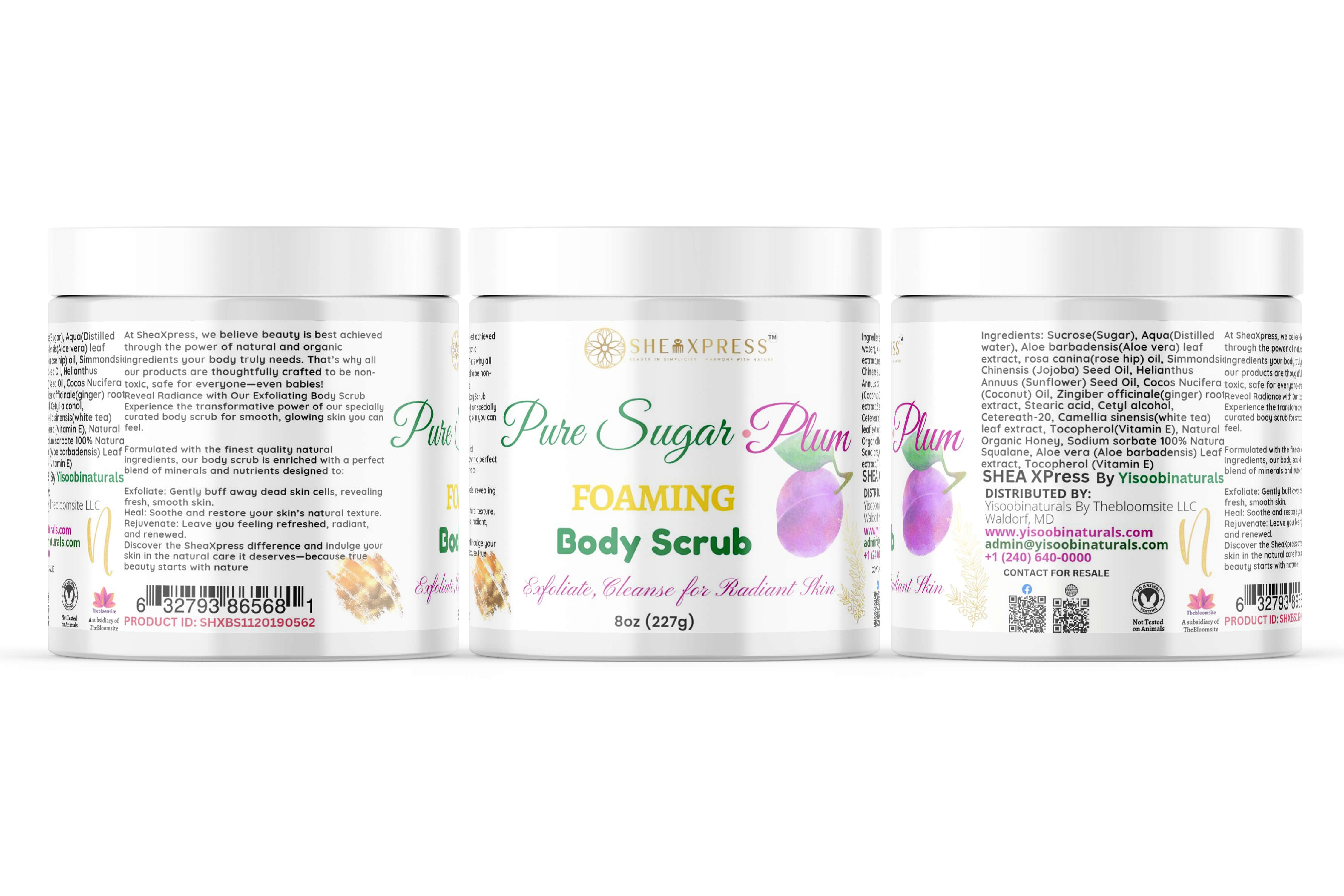 Pure sugar Plum Foaming Body Scrub