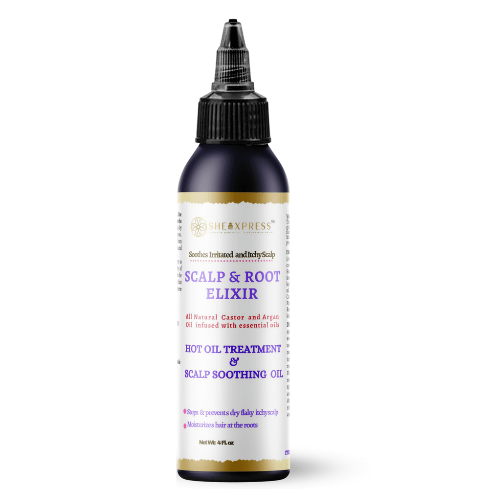 Natural scalp treatment for itchy, dry scalp