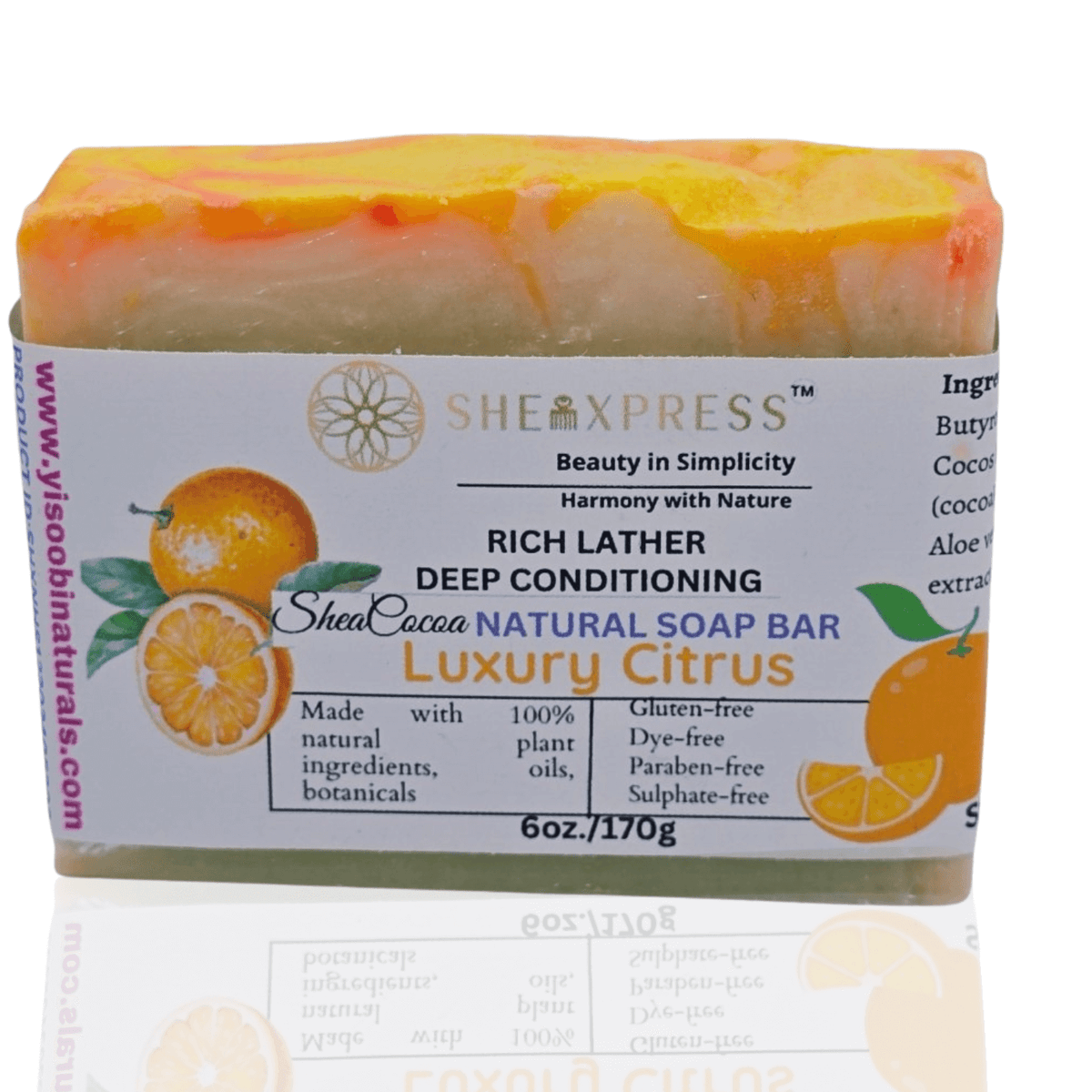 Shea Cocoa Citrus Luxury Soap Bar