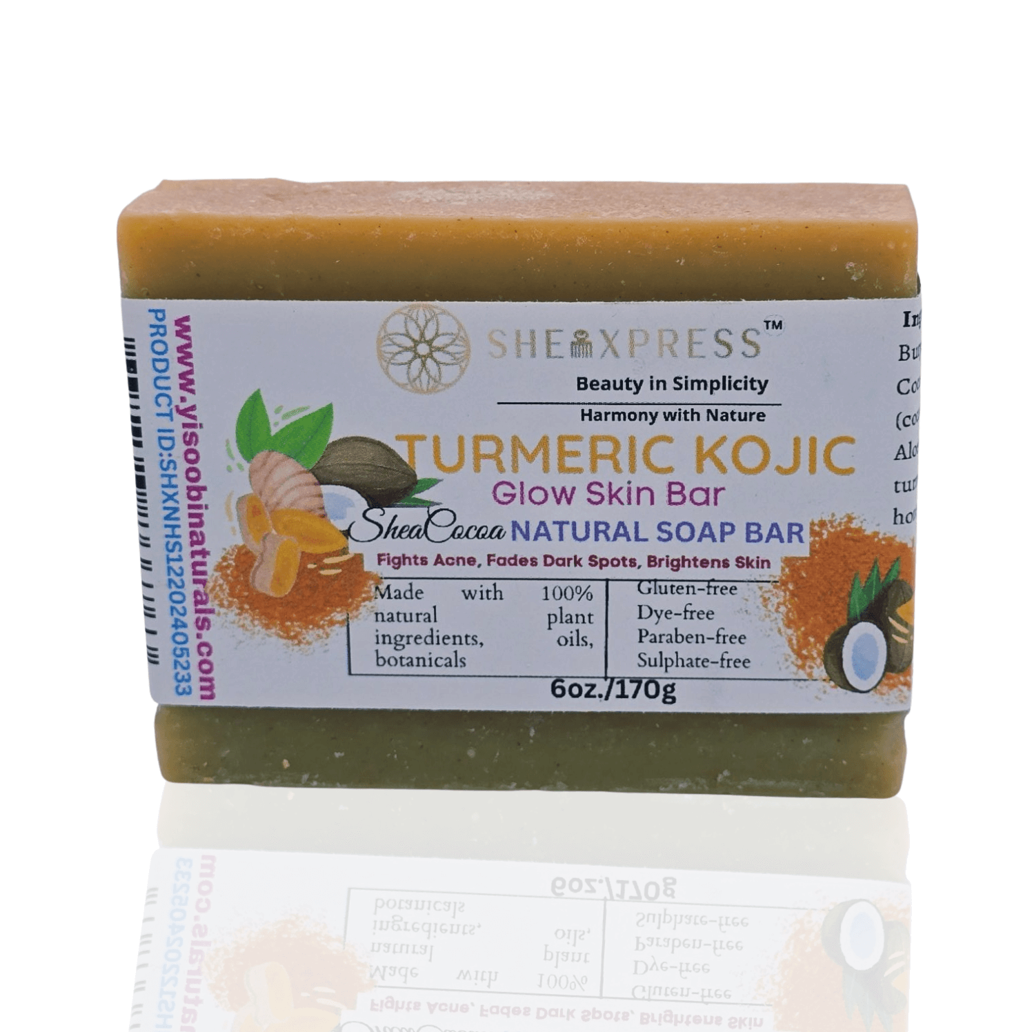 Turmeric Kojic Glow Skin Soap Bar
