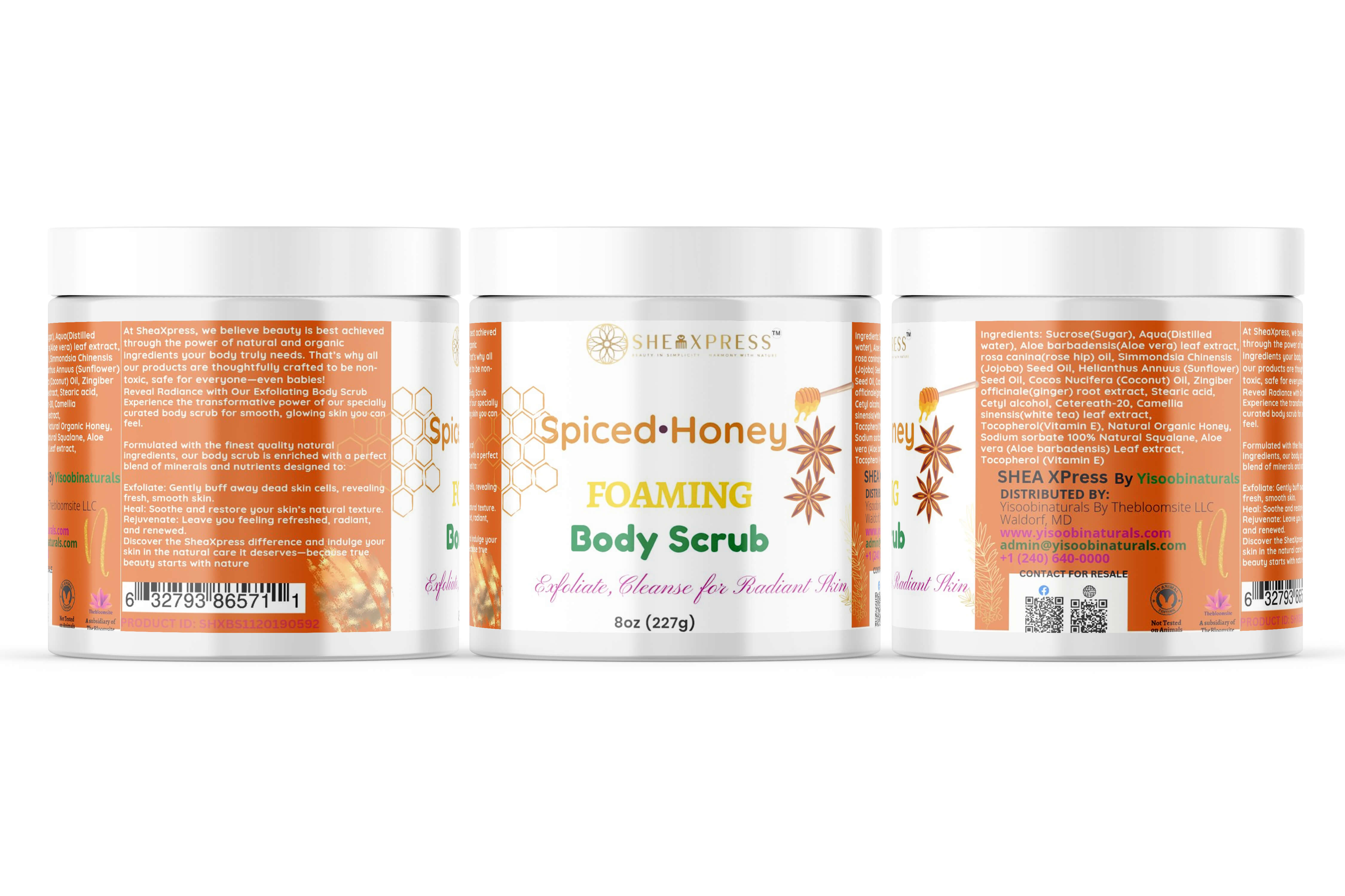 Spiced Honey Foaming Body Scrub